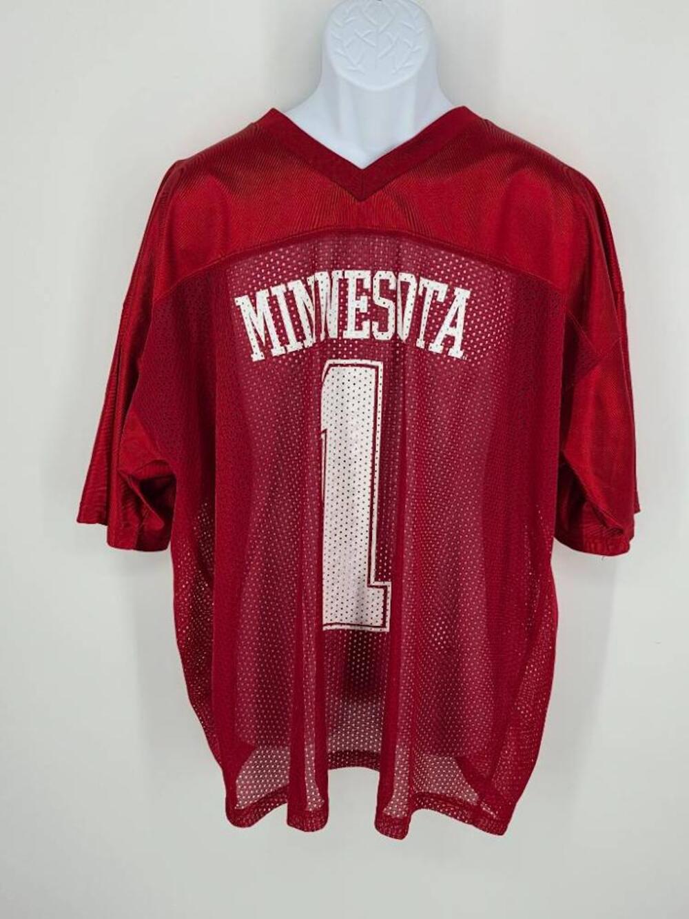 Logo Athletic Vintage Minnesota Gophers Football Jersey Maroon Men Size 2XL 90s